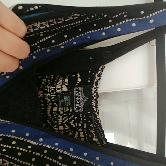 Convertable asymmetrical ethnic print midi dress - Picture 6 of 7